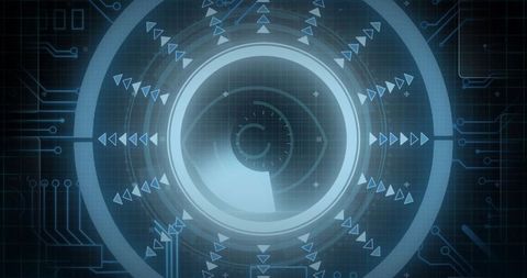 futuristic hud interface on dark grid representing innovation - Download Free Stock Images Pikwizard.com