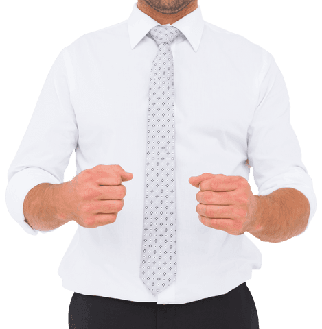 Transparent Hands Held Out Gesture in Tie and White Shirt - Download Free Stock Videos Pikwizard.com