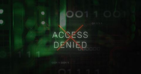 Access Denied Notification on Digital Background - Download Free Stock Images Pikwizard.com