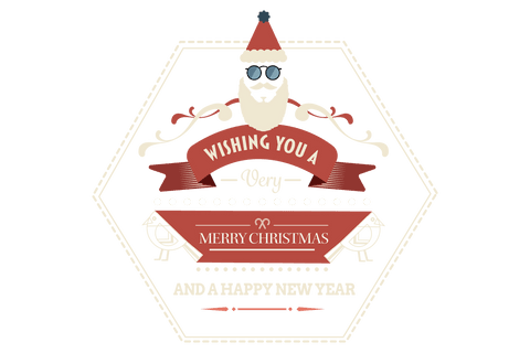 Stylish Vintage Christmas Holiday Poster on Transparent Background - Download Free Stock Videos Pikwizard.com