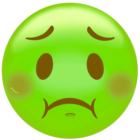 Green Queasy Face Emoticon with Transparent Background - Download Free Stock Videos Pikwizard.com