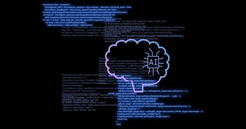 Futuristic AI Digital Brain with Data Processing Interface - Download Free Stock Images Pikwizard.com