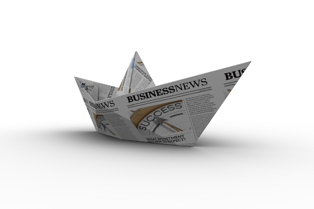 Transparent Paper Boat Made from Financial Newspaper Article - Download Free Stock Videos Pikwizard.com