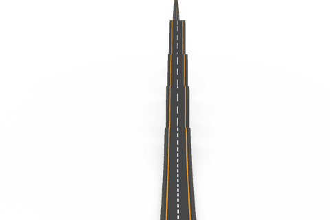 transparent vector of hilly street for travel and transport illustration - Download Free Stock Videos Pikwizard.com
