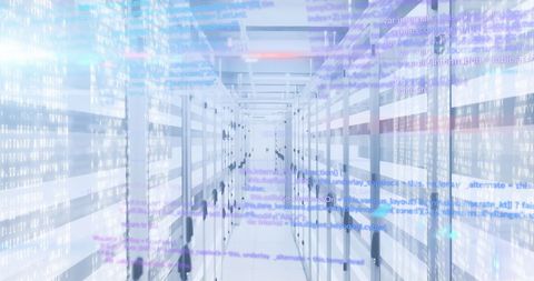 Data Processing Over Computer Servers: Digital Interface - Download Free Stock Images Pikwizard.com