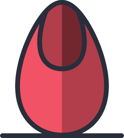 abstract organic elliptical shape in red tones on transparent background - Download Free Stock Videos Pikwizard.com