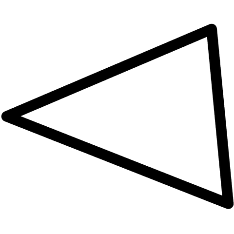 black outline triangle on transparent background vector - Download Free Stock Videos Pikwizard.com