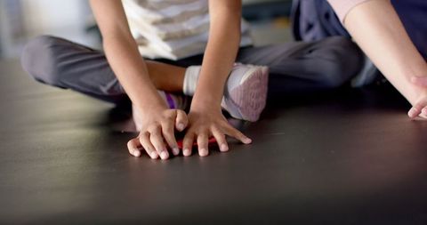 Child with Cerebral Palsy in Rehabilitation Therapy Session