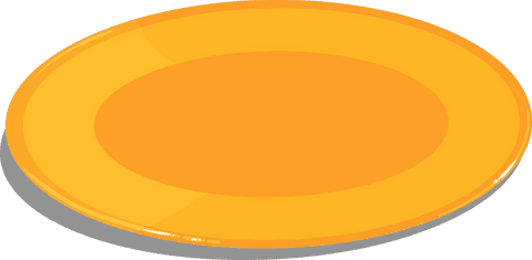 3D Golden Disc with Gradient Sheen on Transparent Background