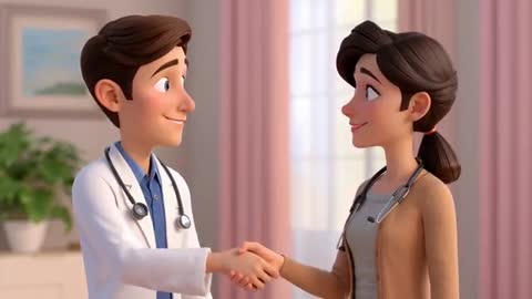 Professional Doctors Shaking Hands in Office Setting