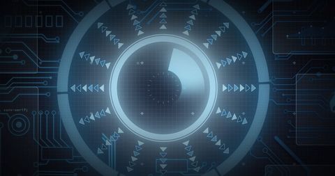 Futuristic Digital Interface with Data Processing Visual - Download Free Stock Images Pikwizard.com
