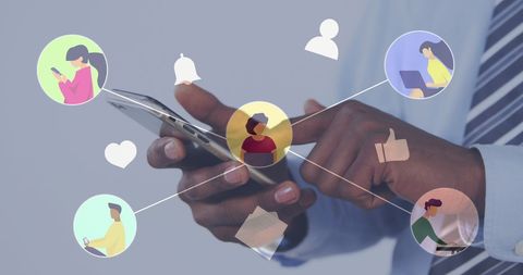 professional engaged in mobile network connections - Download Free Stock Images Pikwizard.com