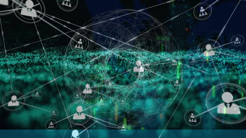 Network Technology Data Connections in Digital Space