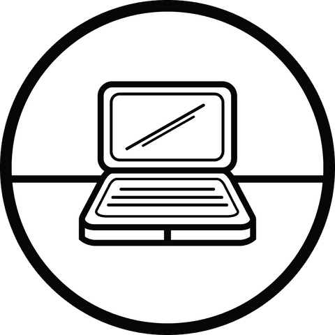 minimalistic laptop icon on transparent background for digital use - Download Free Stock Videos Pikwizard.com