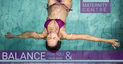 pregnant woman relaxing in water promoting maternal wellness - Download Free Stock Templates Pikwizard.com