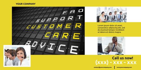 Customer Service Flyer with Support-Themed Crossword Design - Download Free Stock Templates Pikwizard.com