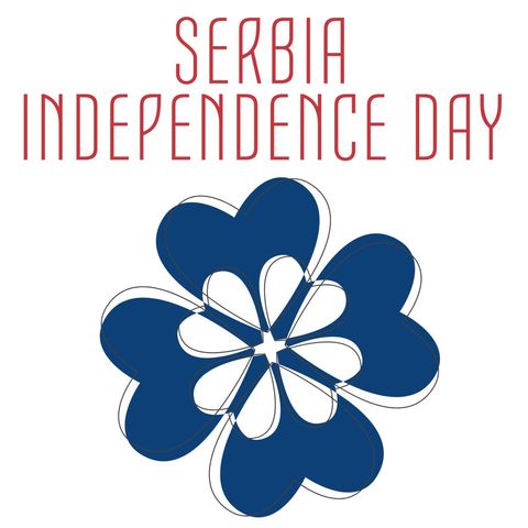 Serbia Independence Day Celebration with Floral Design - Download Free Stock Templates Pikwizard.com