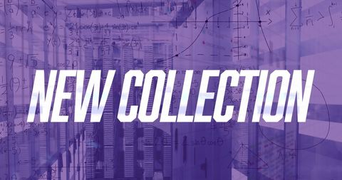 New Collection Technology Background with Mathematical Equations and Server Room - Download Free Stock Images Pikwizard.com