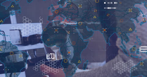 Global Café Data Technology Blend Featuring Coffee Preparation