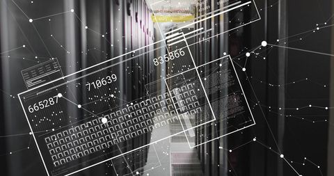 Digital Data Processing in Server Environment with Connection Overlay - Download Free Stock Images Pikwizard.com
