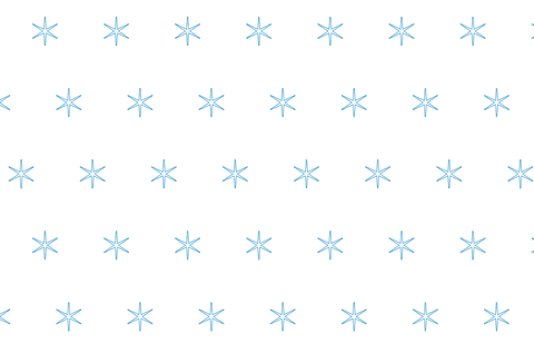 Abstract blue star pattern on transparent background