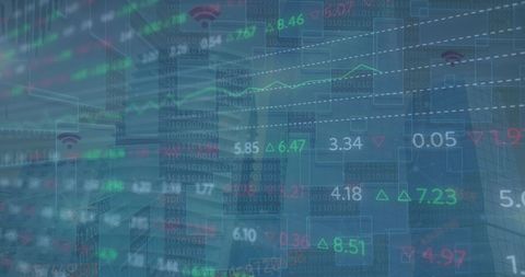 Digital Financial Market Data Visualization with Global Technology Overlay - Download Free Stock Images Pikwizard.com