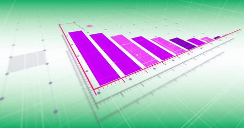 Digital Financial Data Analytics with Vibrant 3D Graph - Download Free Stock Images Pikwizard.com