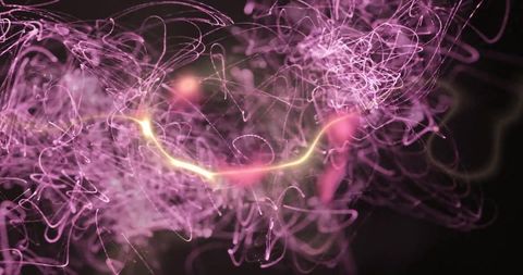 Abstract Neon Pink Light Trails on Dark Background - Download Free Stock Images Pikwizard.com