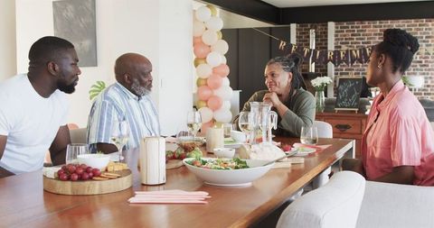 Diverse Family Celebrating at a Retirement Party