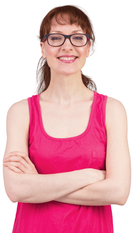 confident woman in pink dress with transparent background - Download Free Stock Videos Pikwizard.com