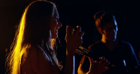 Dynamic Band Rehearsal in Modern Recording Studio