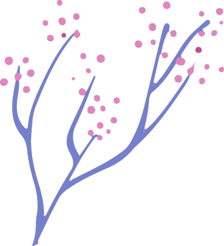transparent tree branch with pastel flowers - Download Free Stock Videos Pikwizard.com