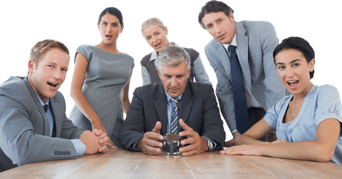 transparent diverse business team gathered around table engaged and intrigued - Download Free Stock Videos Pikwizard.com