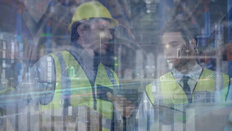 Global Business Collaboration in Modern Warehouse with Digital Interface