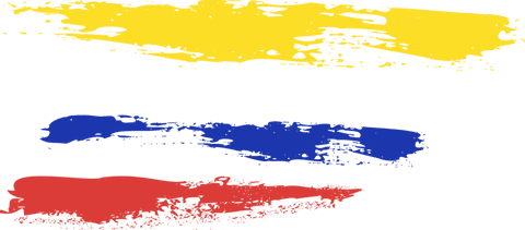 Vibrant Red Blue Yellow Brush Strokes on Transparent Background - Download Free Stock Videos Pikwizard.com