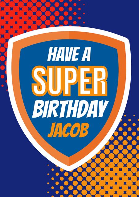 Super Birthday Greeting with Bold Badge and Vibrant Colors - Download Free Stock Videos Pikwizard.com