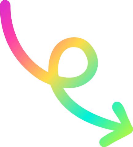 Colorful Looping Arrow with Rainbow Gradient on Transparent Background - Download Free Stock Videos Pikwizard.com