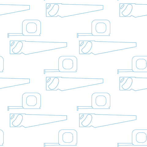 Transparent Pattern of Tape Measures and Hand Saws in Blue - Download Free Stock Videos Pikwizard.com