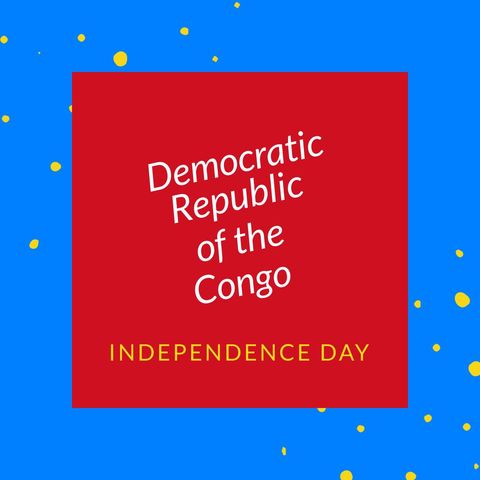 Democratic Republic of the Congo Independence Day Celebration Text Design - Download Free Stock Templates Pikwizard.com
