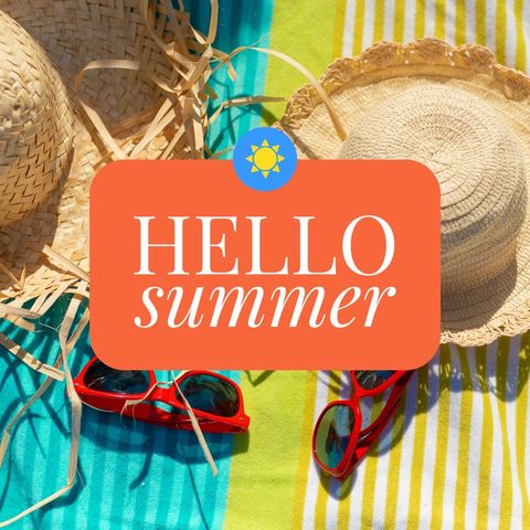 Beach Vacation Essentials Welcoming Summer Vibes - Download Free Stock Templates Pikwizard.com