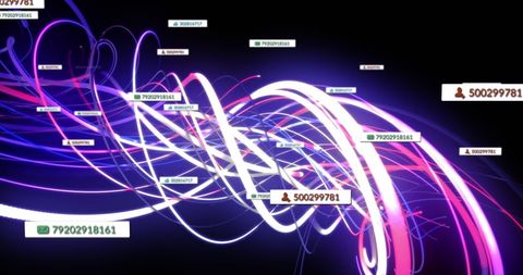 Digital Network Visualization with Social Media Reactions - Download Free Stock Images Pikwizard.com