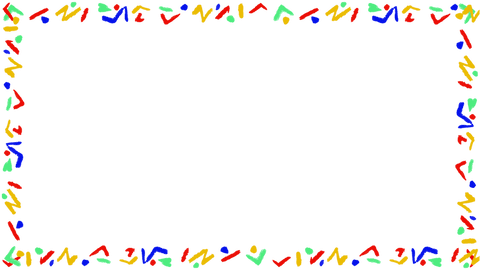 colorful squiggles abstract border on transparent background - Download Free Stock Videos Pikwizard.com