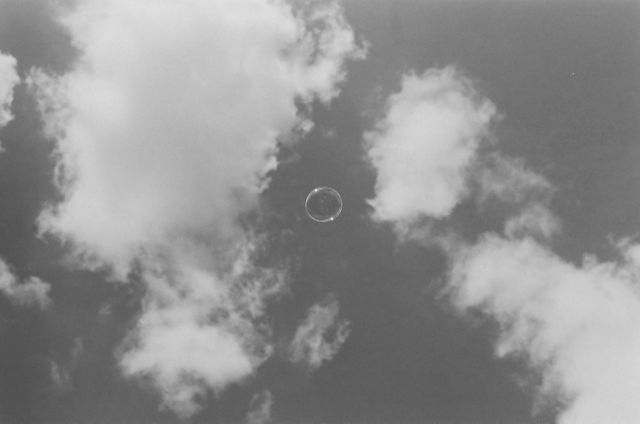 Surreal Bubble Floating Among Clouds in Sky - Download Free Stock Photos Pikwizard.com