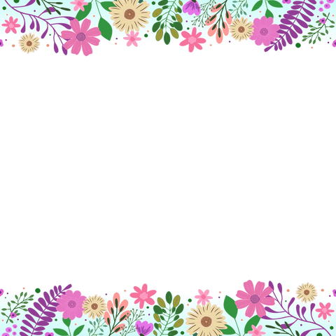 transparent floral frame with vibrant daisy and lavender flowers - Download Free Stock Videos Pikwizard.com