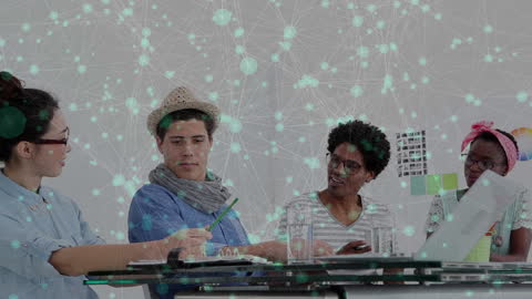 Creative Team Collaboration with Digital Network Overlay