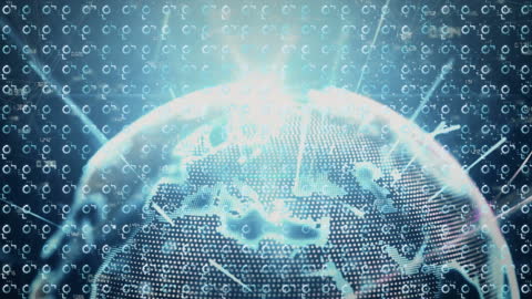 Global Connections and Digital Interface Concept