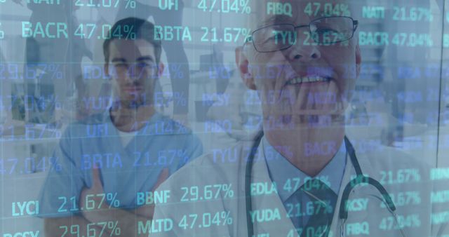 Doctors Analyzing Financial Charts with Data in Hospital - Download Free Stock Images Pikwizard.com