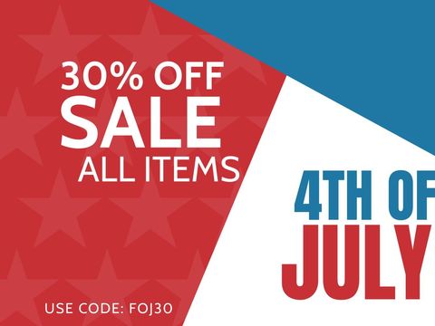 4th of July Sale Advertisement with Bold Patriotic Colors - Download Free Stock Templates Pikwizard.com
