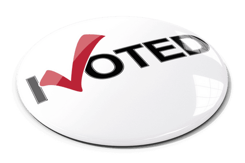 i voted badge on transparent background illustration - Download Free Stock Videos Pikwizard.com