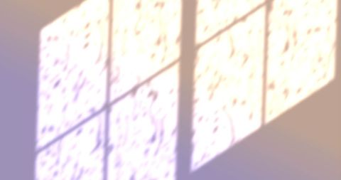 Abstract window shadow and rainfall on yellow background